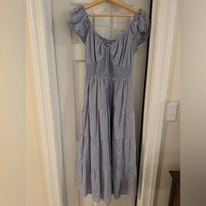 En Saison Tiered Blue Dress